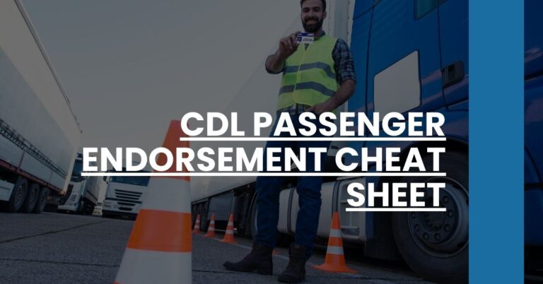 CDL Passenger Endorsement Cheat Sheet Feature Image