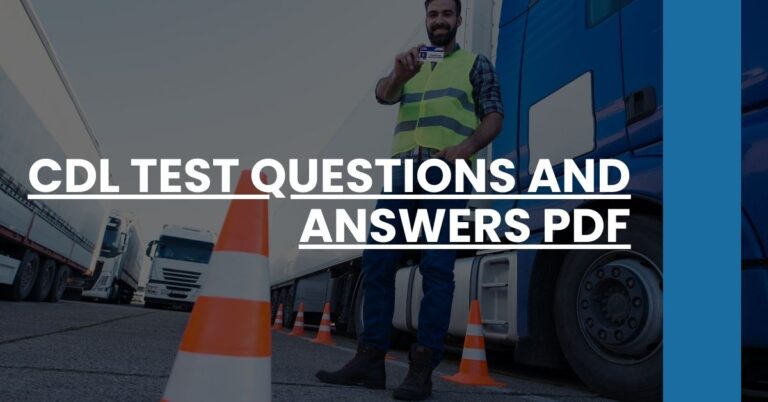 CDL Test Questions and Answers PDF Feature Image