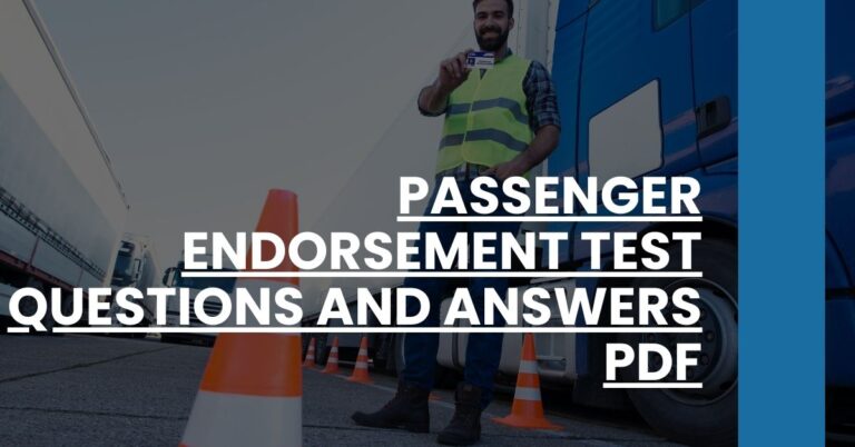 Passenger Endorsement Test Questions and Answers PDF Feature Image