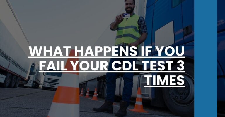 What Happens If You Fail Your CDL Test 3 Times Feature Image