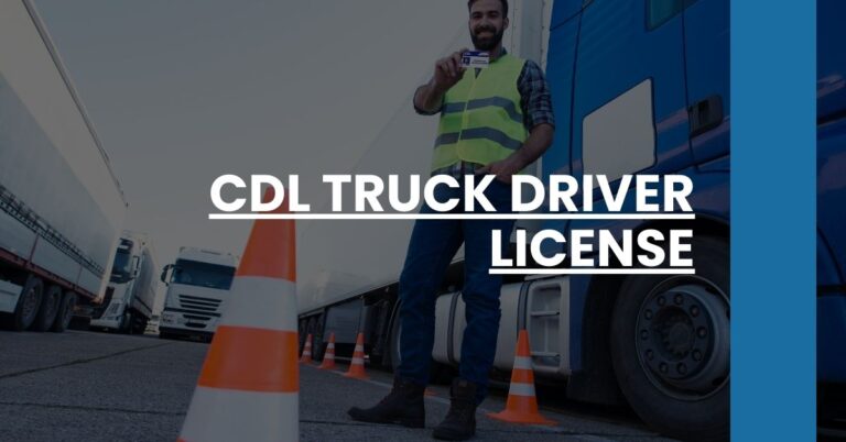 CDL Truck Driver License Feature Image